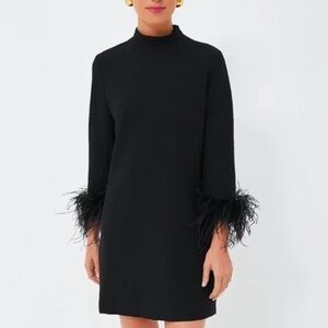 Tuckernuck Black Feather Cuff Dress